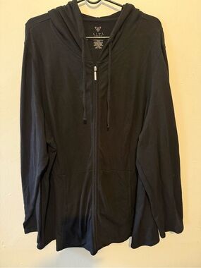 Livi Active Black Lightweight Zip Hoodie Jacket